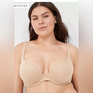 Cacique Boost Plunge Bra Size 40DDD NWOT